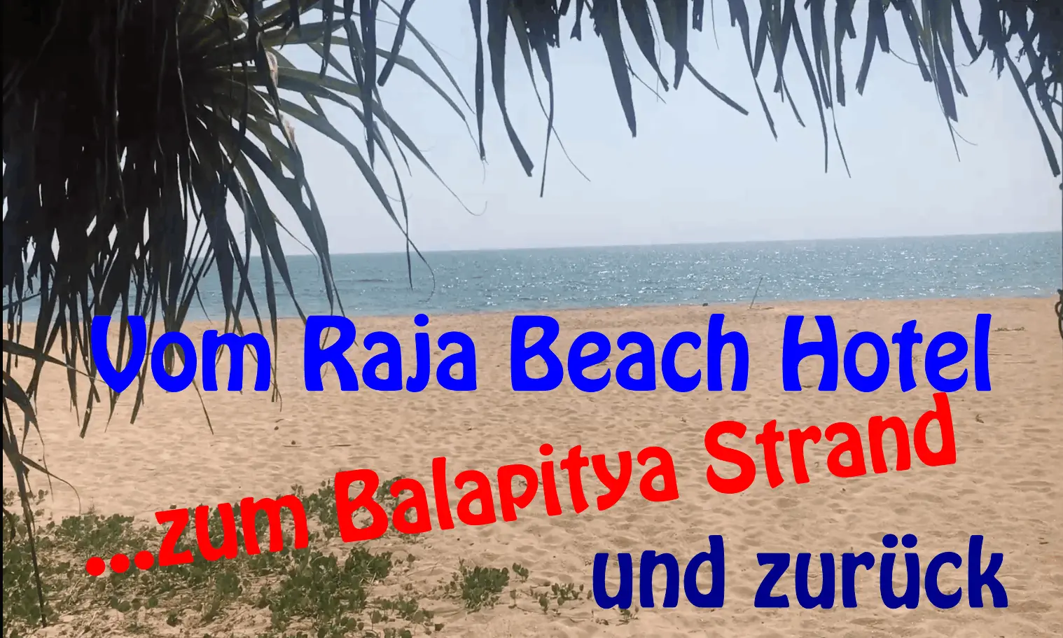Video zeigt den Zugang vom Raja Beach Hotel zum Strand